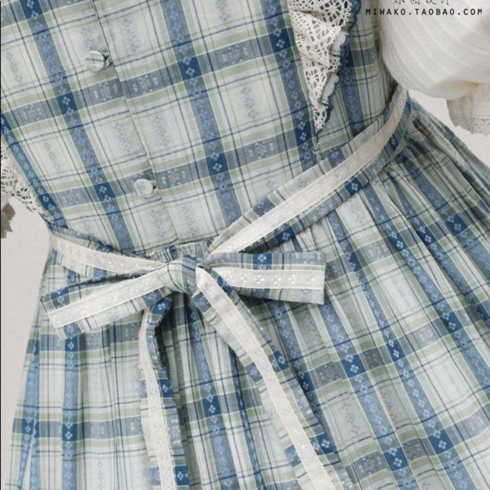 SOLD - Lolita Dorothy Country Baby Doll OP Dress BNT Set - Picture 3 of 8